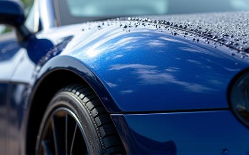 Carrozzeria auto con finitura protettiva ceramica lucida